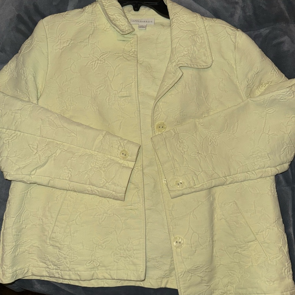 Appleseed's Cream Textured Blazer